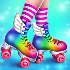 Скачать взломанную Roller Skating Girls  [МОД Unlimited Money] - стабильная версия apk на Андроид