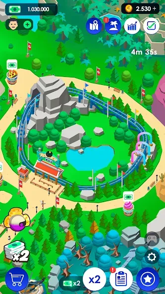 Idle Theme Park Tycoon (Айдел Тем Парк Тайкун)  [МОД Unlocked] Screenshot 4