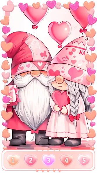Love, Heart Coloring Book  [МОД Много монет] Screenshot 1