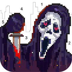 Скачать взломанную Death Park Coloring Games (Дэт Парк игры раскраски)  [МОД Все открыто] - стабильная версия apk на Андроид