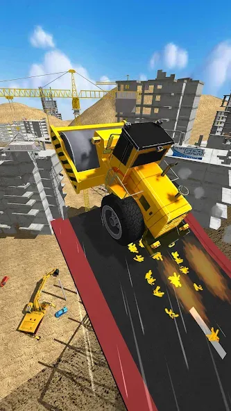 Construction Ramp Jumping (Конструкция для прыжков на рампе)  [МОД Menu] Screenshot 5