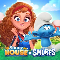 Взломанная Merge Manor x The Smurf Collab (Мердж Манор)  [МОД Много денег] - полная версия apk на Андроид