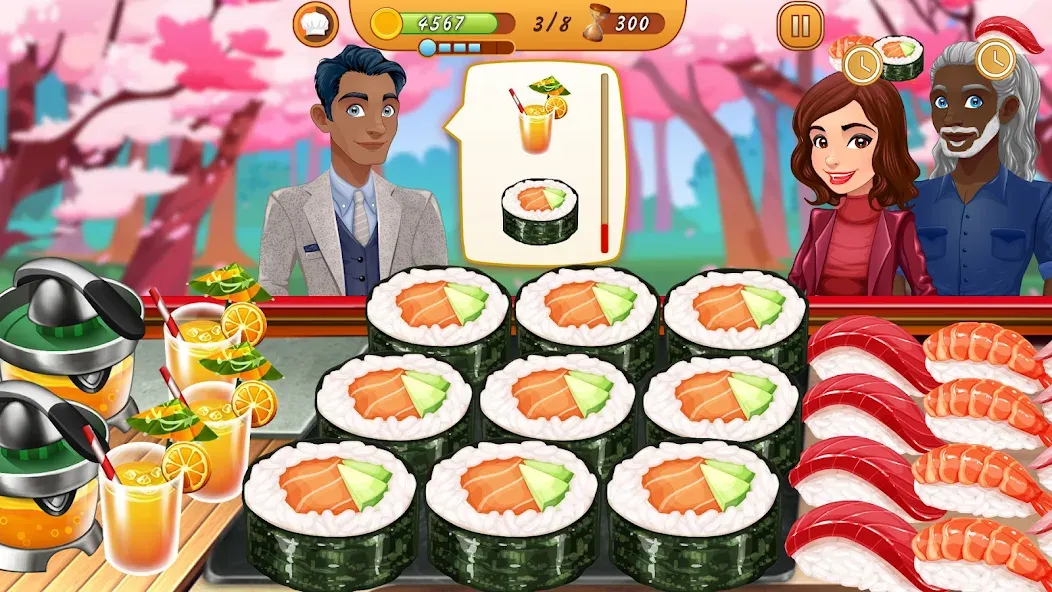 Cooking Team: Restaurant Games  [МОД Много денег] Screenshot 3