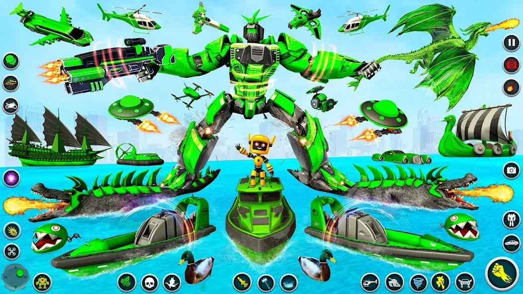 Dino Robot - Car Robot Games (Дино Робот)  [МОД Все открыто] Screenshot 2