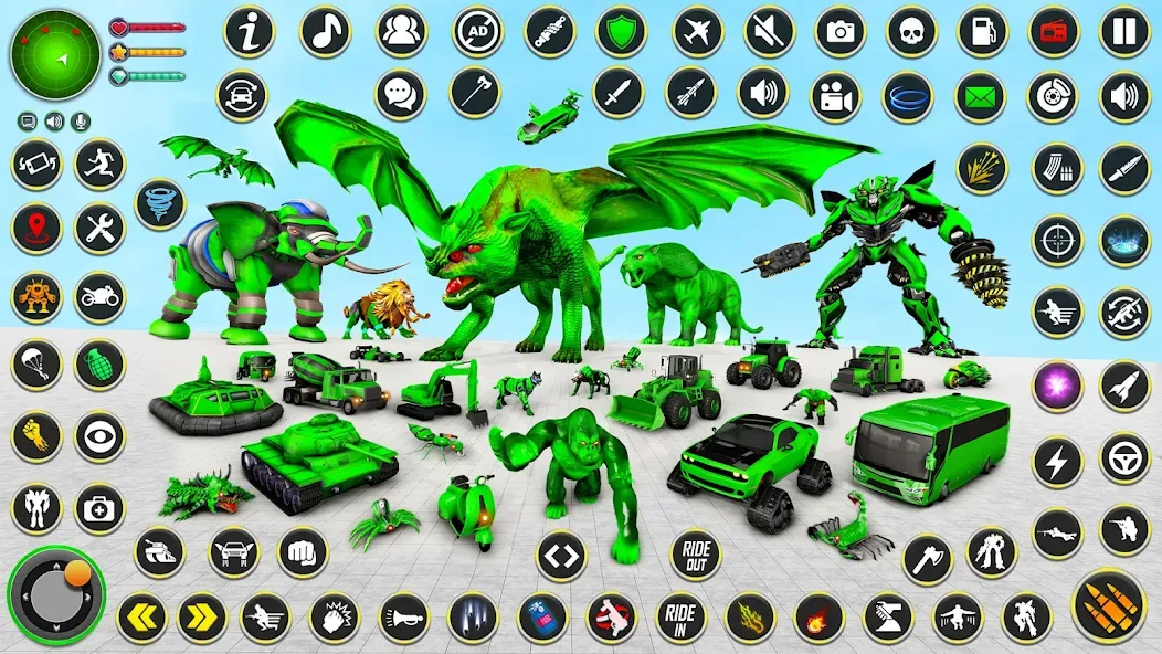 Multi Animal Robot Car Games (Мульти Анимал Робот Кар Игры)  [МОД Меню] Screenshot 3