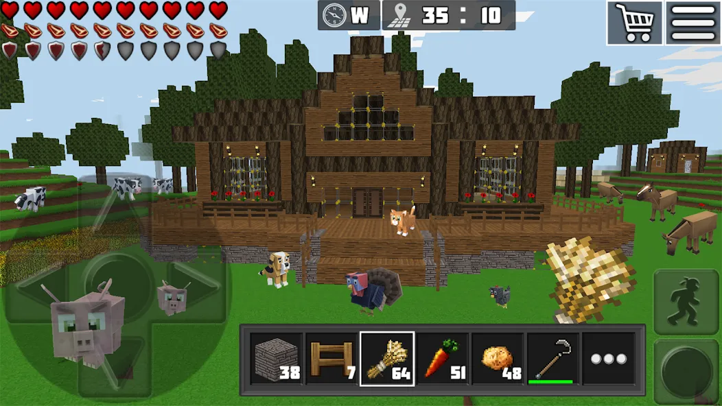 World Craft: Block Craftsman  [МОД Unlocked] Screenshot 2