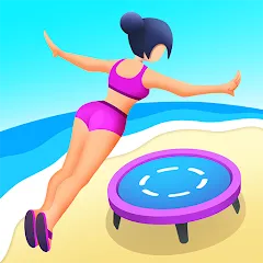 Взломанная Flip Jump Stack!  [МОД Бесконечные монеты] - последняя версия apk на Андроид