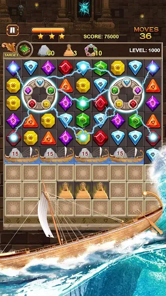 Jewel Ancient Pyramid Treasure  [МОД Меню] Screenshot 3