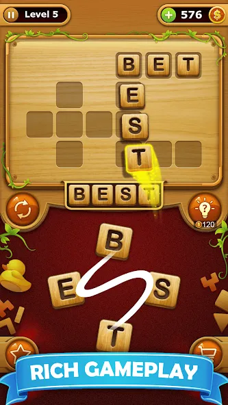 Word Connect - Word Games  [МОД Много монет] Screenshot 2