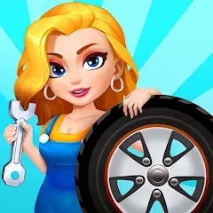 Взломанная Car Fix Inc - Mechanic Garage (Кар Фикс Инк)  [МОД Бесконечные деньги] - последняя версия apk на Андроид