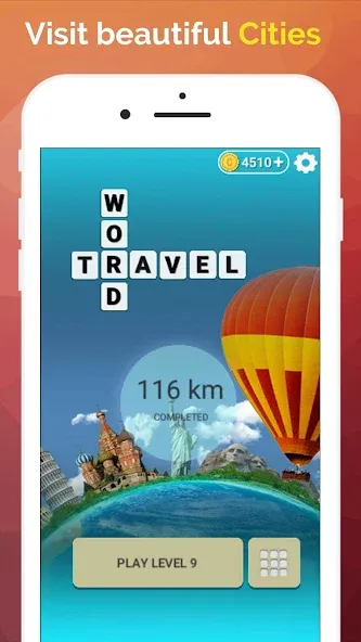 Word Travel: Wonders Trip Game  [МОД Mega Pack] Screenshot 2