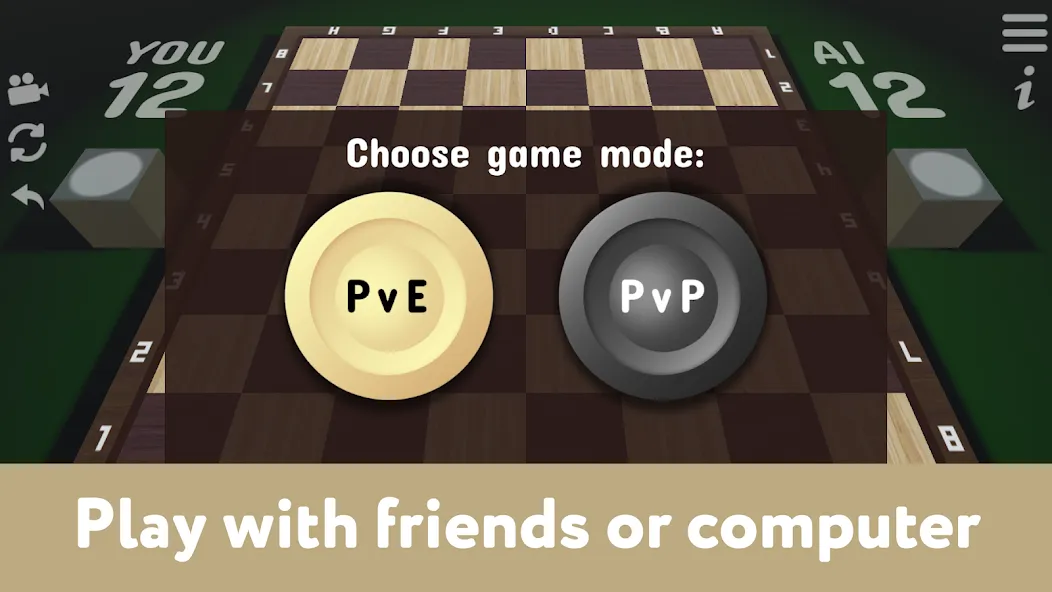 Checkers for two - Draughts  [МОД Бесконечные деньги] Screenshot 2