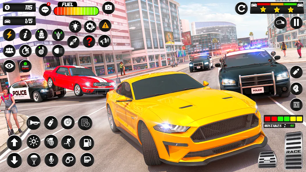 Police Car Chase Car Games  [МОД Unlimited Money] Screenshot 2