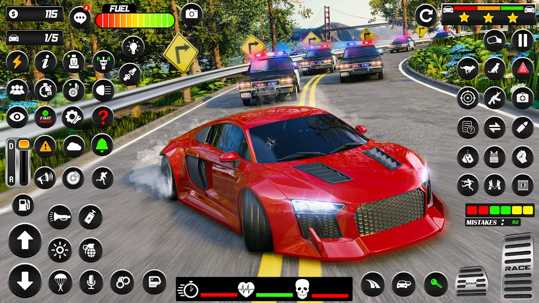 Police Car Chase Car Games  [МОД Unlimited Money] Screenshot 4