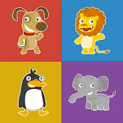 Скачать взломанную Animals memory game for kids  [МОД Меню] - последняя версия apk на Андроид