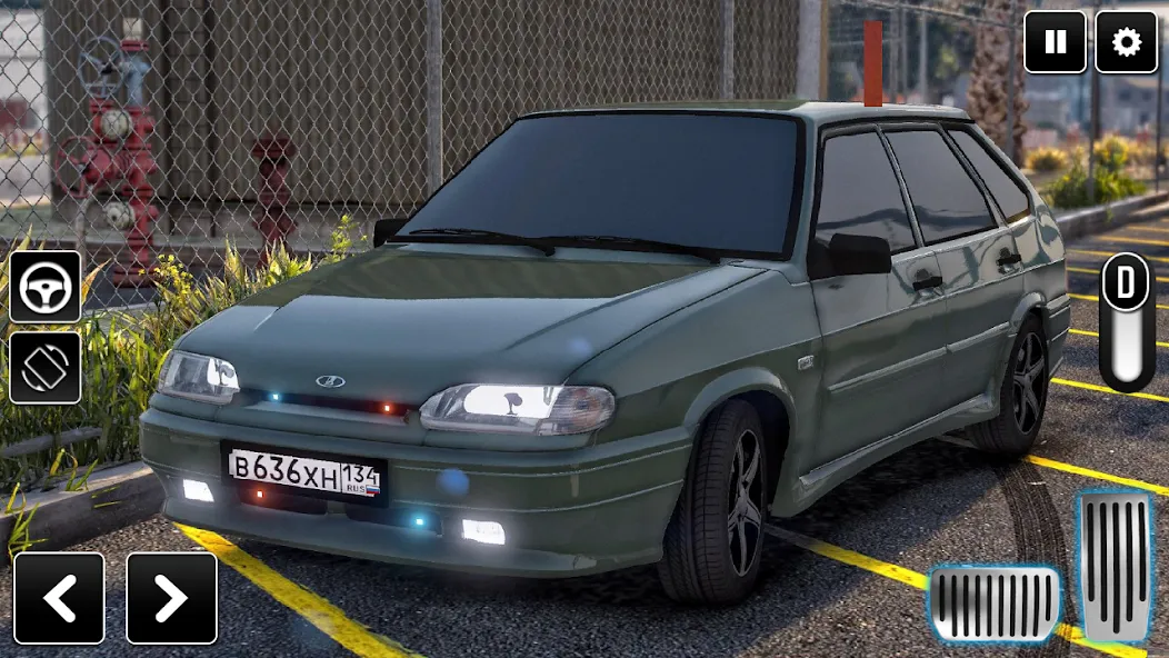 2114 Car Driving: Lada sedan  [МОД Unlocked] Screenshot 1