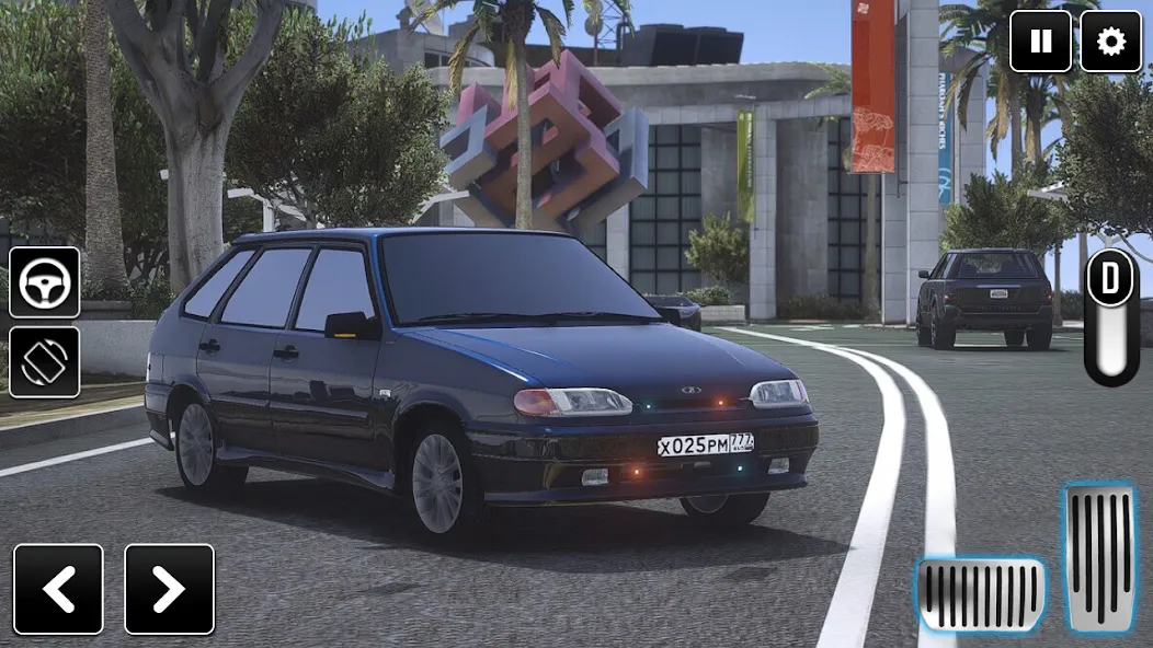 2114 Car Driving: Lada sedan  [МОД Unlocked] Screenshot 2