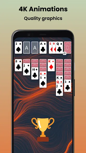 Klondike Solitaire Offline  [МОД Mega Pack] Screenshot 4