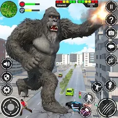 Скачать взлом Giant Gorilla Bigfoot Monster (Энгри Горилла)  [МОД Все открыто] - стабильная версия apk на Андроид