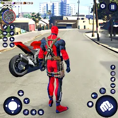 Скачать взлом Miami Rope Hero Spider Game 2  [МОД Unlocked] - полная версия apk на Андроид