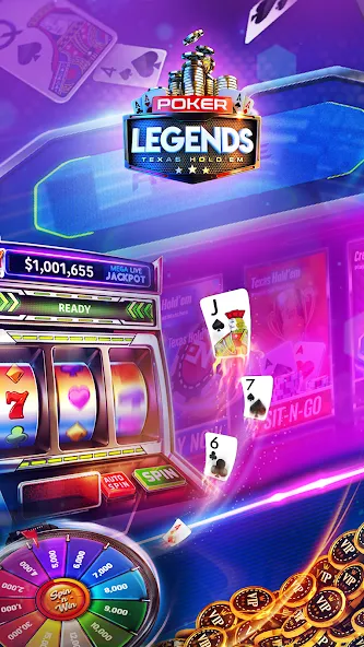 Poker Legends - Texas Hold'em (Покер Легенды)  [МОД Unlocked] Screenshot 2