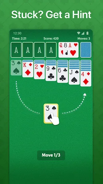 Solitaire - Classic Card Game (Солитер)  [МОД Все открыто] Screenshot 4