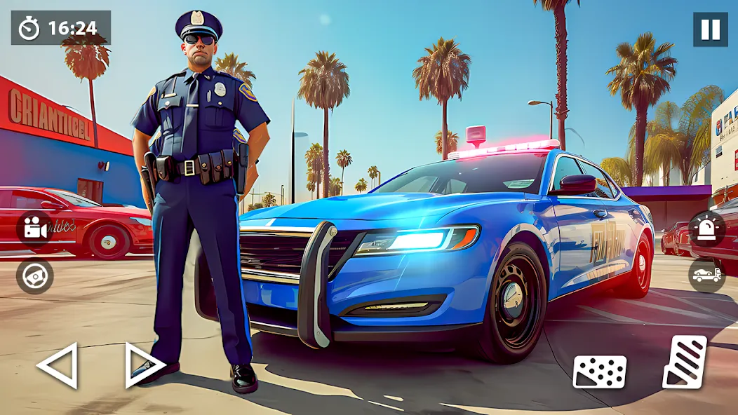 US Police Car Transporter Game (Полицейский транспорт игры)  [МОД Unlocked] Screenshot 1