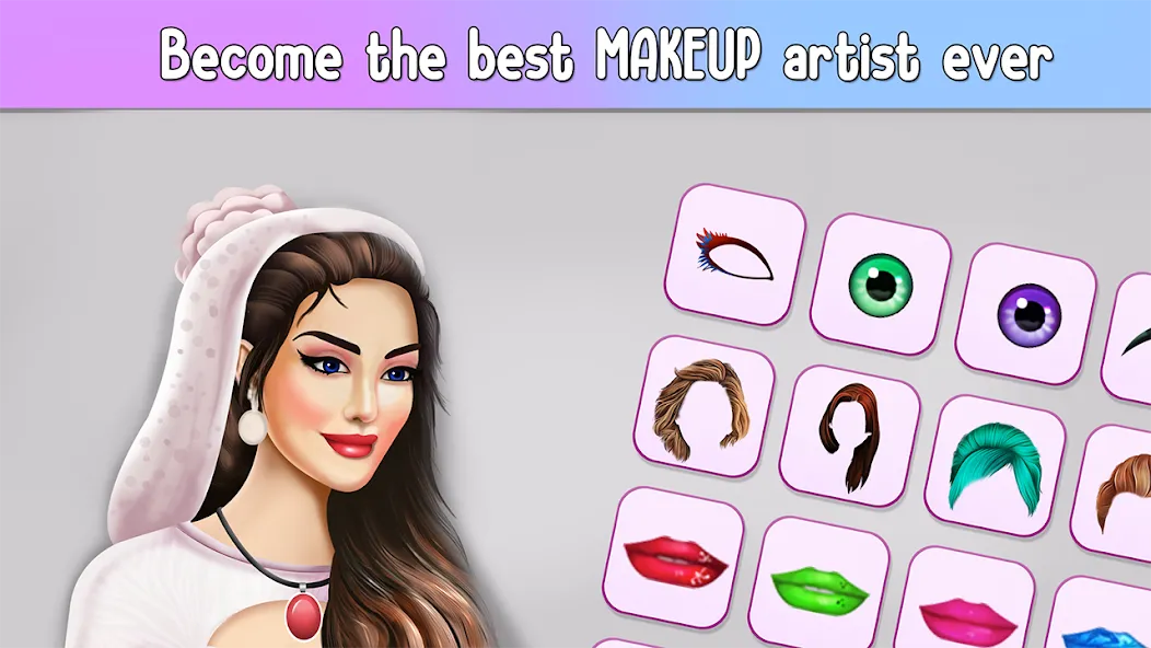 Fashion Stylist Makeup Dressup  [МОД Mega Pack] Screenshot 3