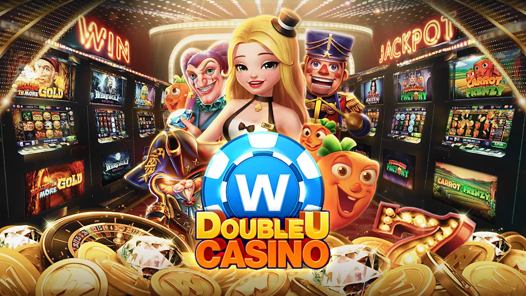 DoubleU Casino™ - Vegas Slots (ДаблЮ Казино)  [МОД Unlimited Money] Screenshot 1