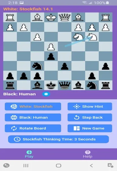 Chess With Stockfish 16  [МОД Все открыто] Screenshot 2