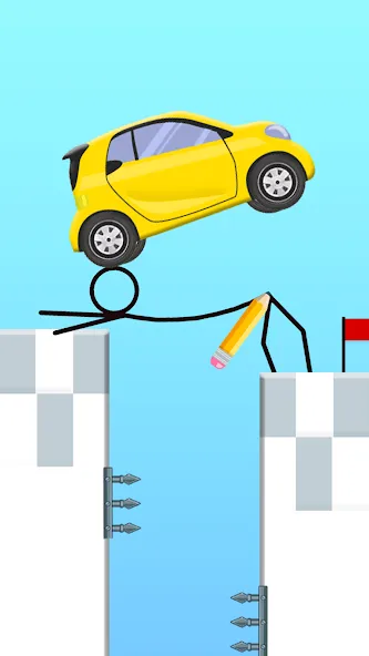 Draw 2 Bridge: Draw Save Car (Дроу 2 Бридж)  [МОД Все открыто] Screenshot 4