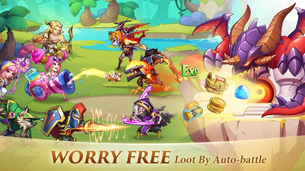 Idle Heroes (Айдел Хироес)  [МОД Menu] Screenshot 3