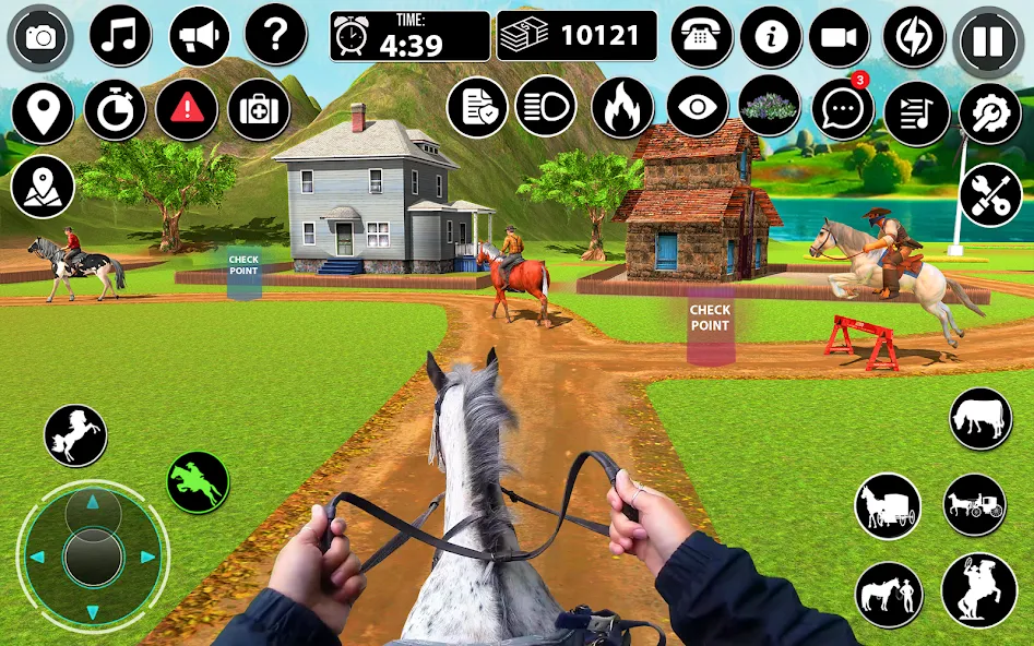 Horse Cart Taxi Transport Game  [МОД Много денег] Screenshot 2