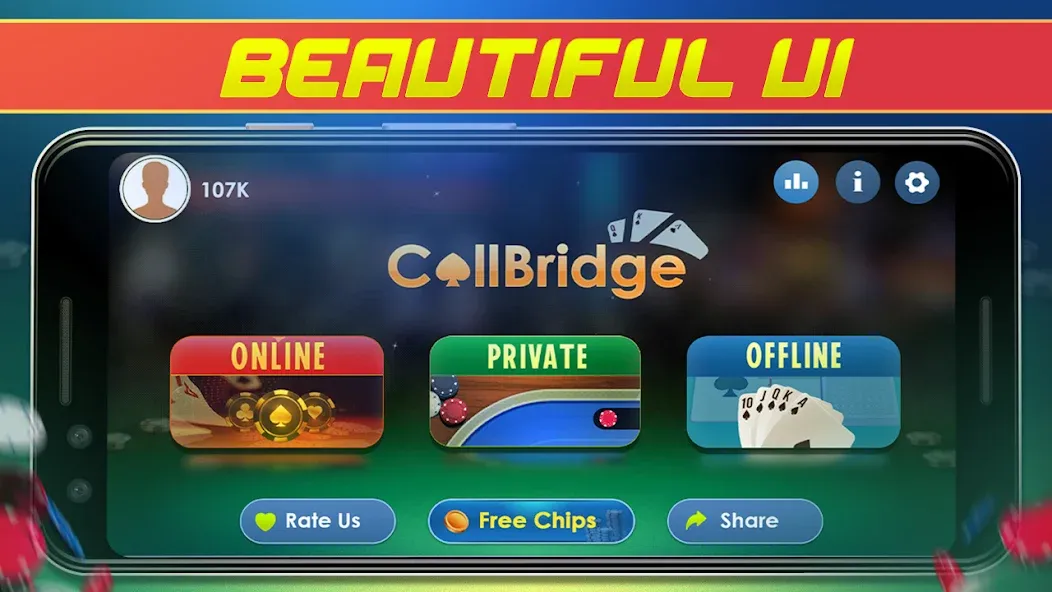 Call Bridge Card Game - Spades (Карточная игра Колл Бридж)  [МОД Все открыто] Screenshot 5