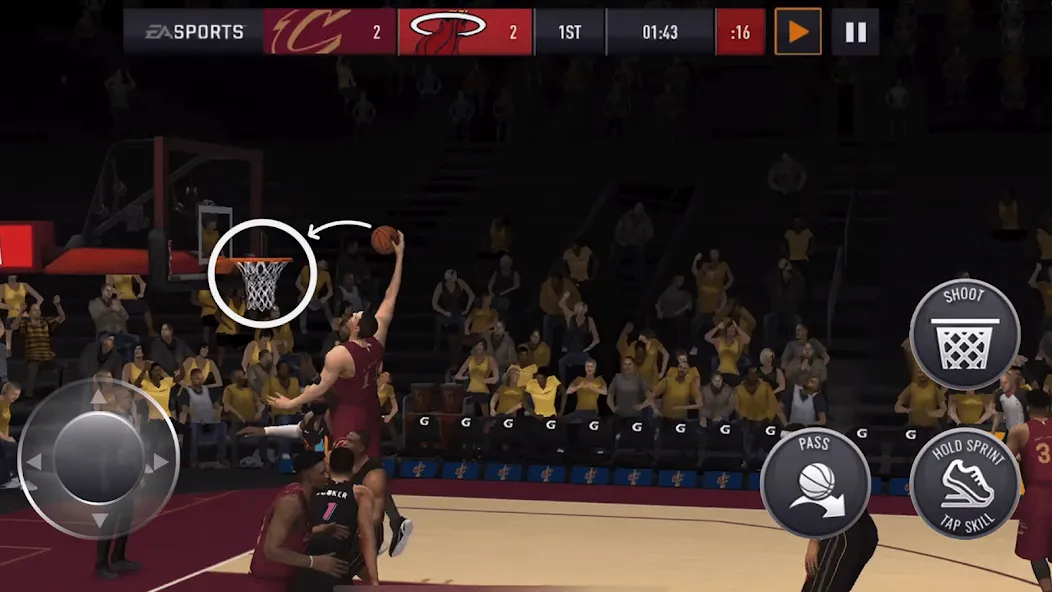 NBA Live Asia (НБА Лайв)  [МОД Все открыто] Screenshot 4