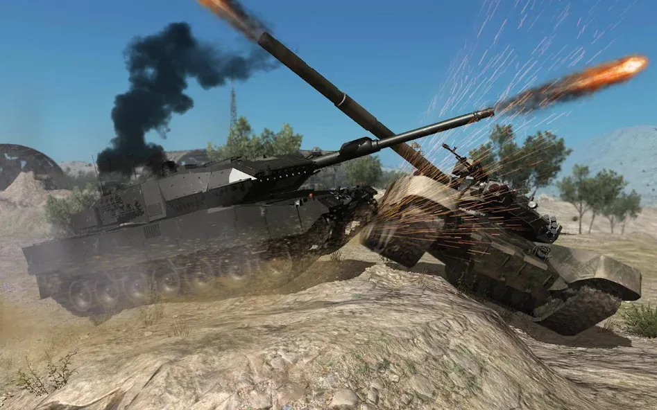 Real Tank Battle : War Machine (Реальное танковое сражение)  [МОД Unlimited Money] Screenshot 1