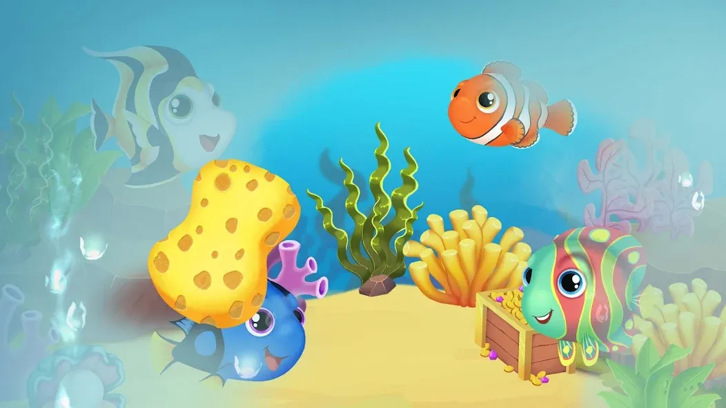 Baby Aquarium - Fish game  [МОД Бесконечные деньги] Screenshot 2