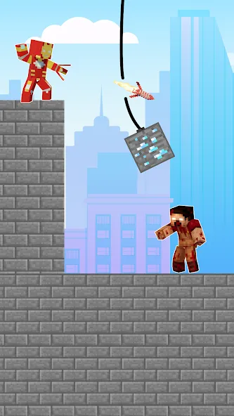 City Hero: Crime Shoot Puzzle (Хиро Крафт Пазлы)  [МОД Много денег] Screenshot 3