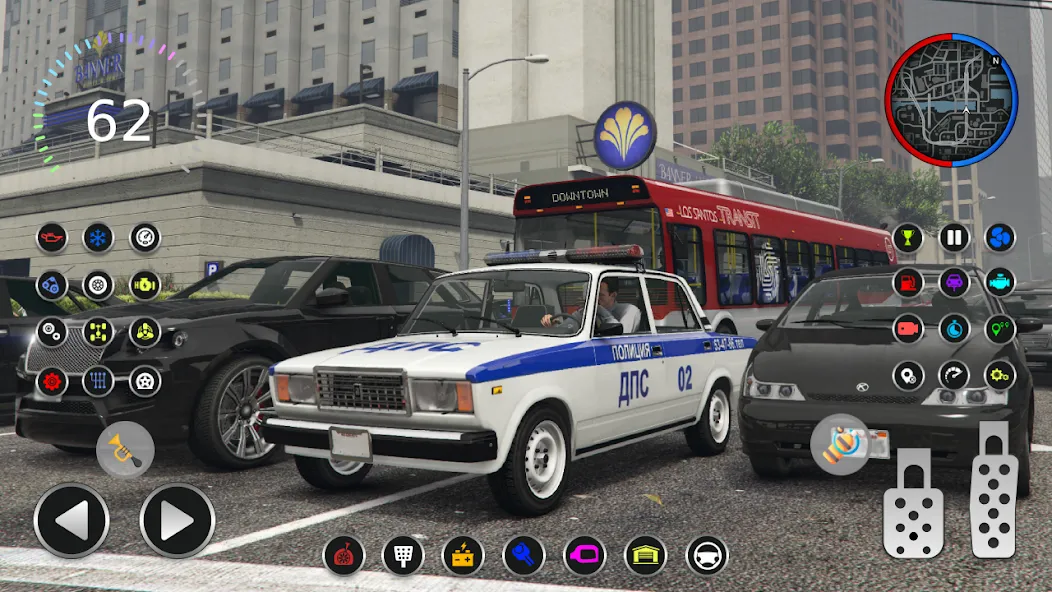 Police Car Riders: VAZ 2107  [МОД Mega Pack] Screenshot 1