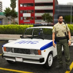 Взлом Police Car Riders: VAZ 2107  [МОД Mega Pack] - последняя версия apk на Андроид