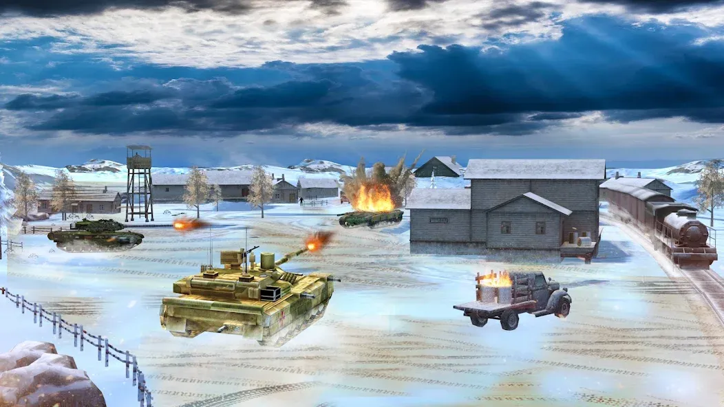 Tank Battle Army Games 2023  [МОД Mega Pack] Screenshot 1