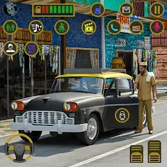 Скачать взлом Indian Taxi Simulator car Game (Индийский такси симулятор автомобиля Игра)  [МОД Бесконечные монеты] - последняя версия apk на Андроид