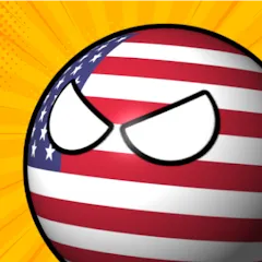 Скачать взломанную e-Sim Countryball Be President  [МОД Mega Pack] - последняя версия apk на Андроид