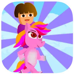 Скачать взлом Dora Riding Pony Escape Jungle (Дора на Пони Едет из Джунглей)  [МОД Unlimited Money] - последняя версия apk на Андроид