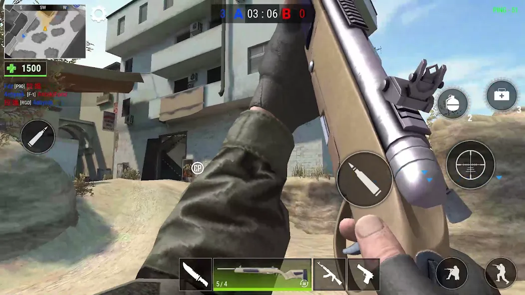 Modern Gun: Shooting War Games (Модерн Ган)  [МОД Бесконечные монеты] Screenshot 4