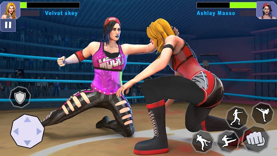 Bad Girls Wrestling Game  [МОД Меню] Screenshot 4