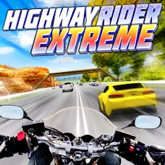 Взлом Highway Rider Extreme - 3D Mot (Хайвей Райдер Экстрим)  [МОД Unlocked] - стабильная версия apk на Андроид