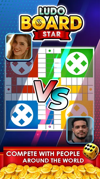 Ludo Online Multiplayer (Людо Онлайн Многопользовательская Игра)  [МОД Бесконечные монеты] Screenshot 2