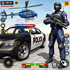 Скачать взлом US Police Shooting Crime City  [МОД Unlimited Money] - полная версия apk на Андроид