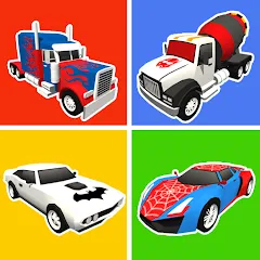 Скачать взлом Superhero Car Merge Battle  [МОД Unlimited Money] - последняя версия apk на Андроид